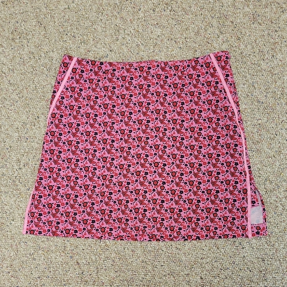 Golftini Take Flight Floral Butterfly Pink Women's Skort Sz 0. Golf Pickleball